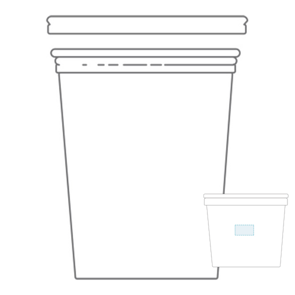Terrine with PET Transparent Lid
